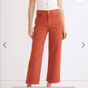 Madewell Perfect Vintage Wide Leg Jean in Etruscan Clay 25